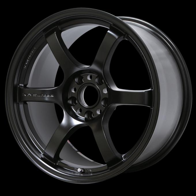 Gram Lights 57DR 15x8.0 +35 4-100 Semi Gloss Black Wheel