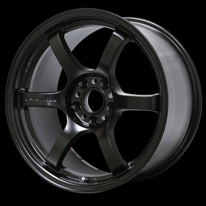 Gram Lights 57DR 15x8.0 +35 5-114.3 Semi Gloss Black Wheel