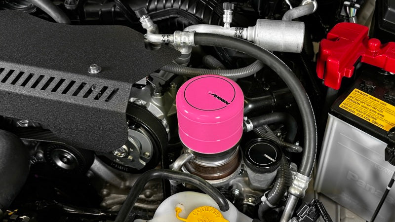Perrin Performance PERRIN BRZ FR-S 86 GR86 Oil Filter Cover - Hyper Pink for 15-26 Subaru WRX - view 4