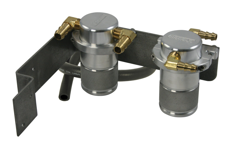 Moroso Air Oil Separator Catch Can - Billet Aluminum for 08-14 Subaru STI