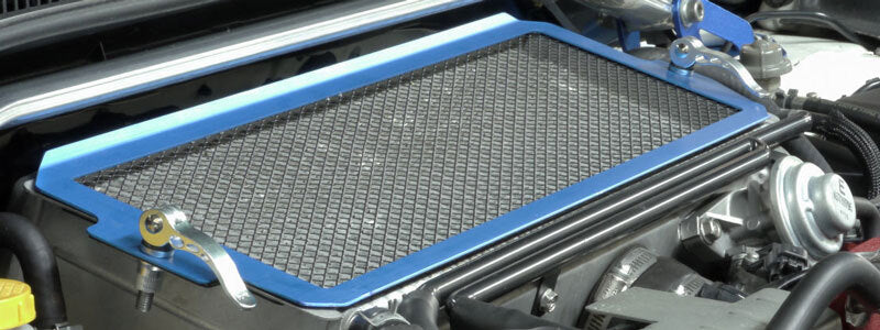 Cusco Turbo Aluminum Intercooler Protection Grill Kit - Blue for 04-07 Subaru WRX/STI/Impreza