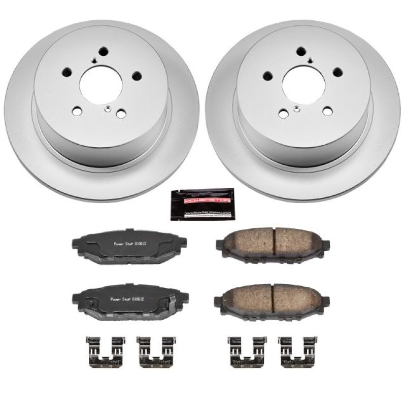 PowerStop Power Stop Rear Z17 Evolution Geomet Coated Brake Kit