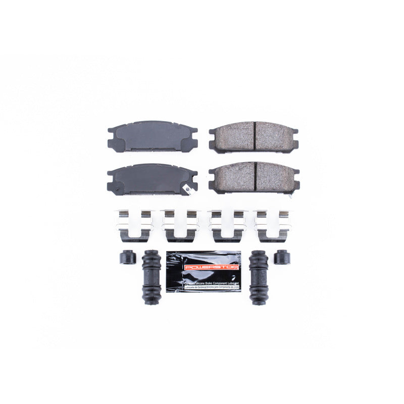 PowerStop Power Stop Rear Z23 Evolution Sport Brake Pads with Hardware for 93-96 Subaru Impreza - view 2