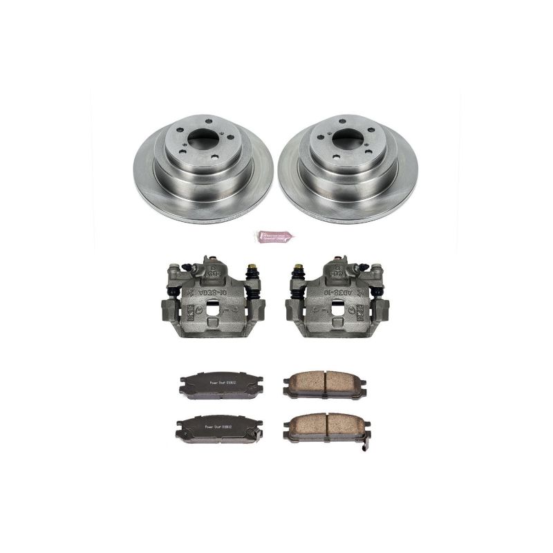 PowerStop Power Stop Rear Autospecialty Brake Kit with Calipers for 93-96 Subaru Impreza