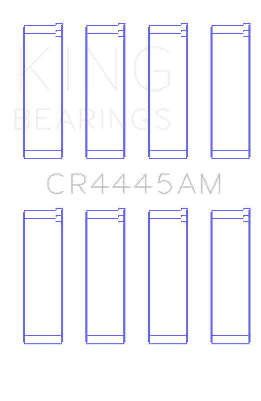 King Engine Bearings Ea81 Ea81T Ea82 Ea82T Connecting Rod Bearing Set