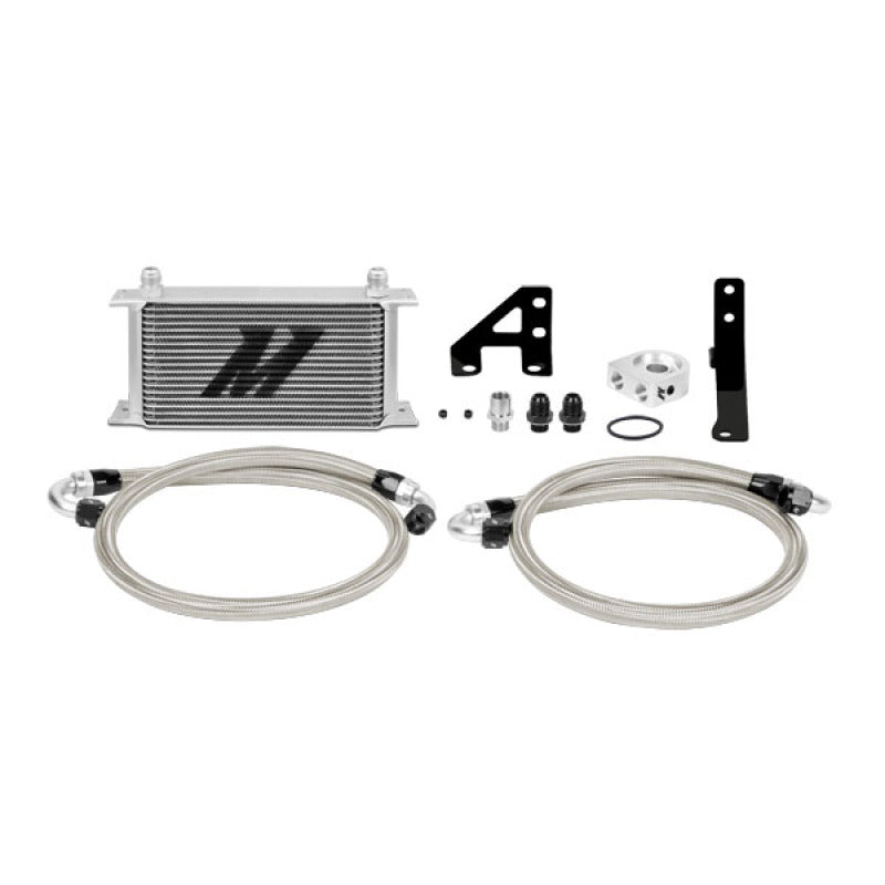 Mishimoto 15 Oil Cooler Kit - Silver for Subaru STI