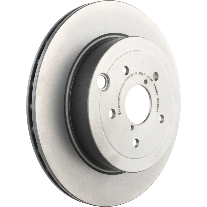 Brembo OE Brembo Rear Premium UV Coated OE Equivalent Rotor for 08-14 Subaru WRX/STI/Impreza - view 3
