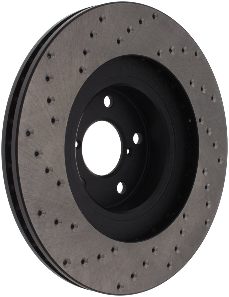 Stoptech Drilled Left Front Rotor for 02-10 Subaru WRX