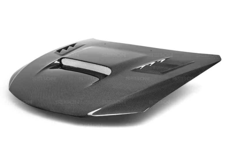 Seibon CW-style Carbon Fiber Hood for 08-09 Subaru WRX/STI - view 2