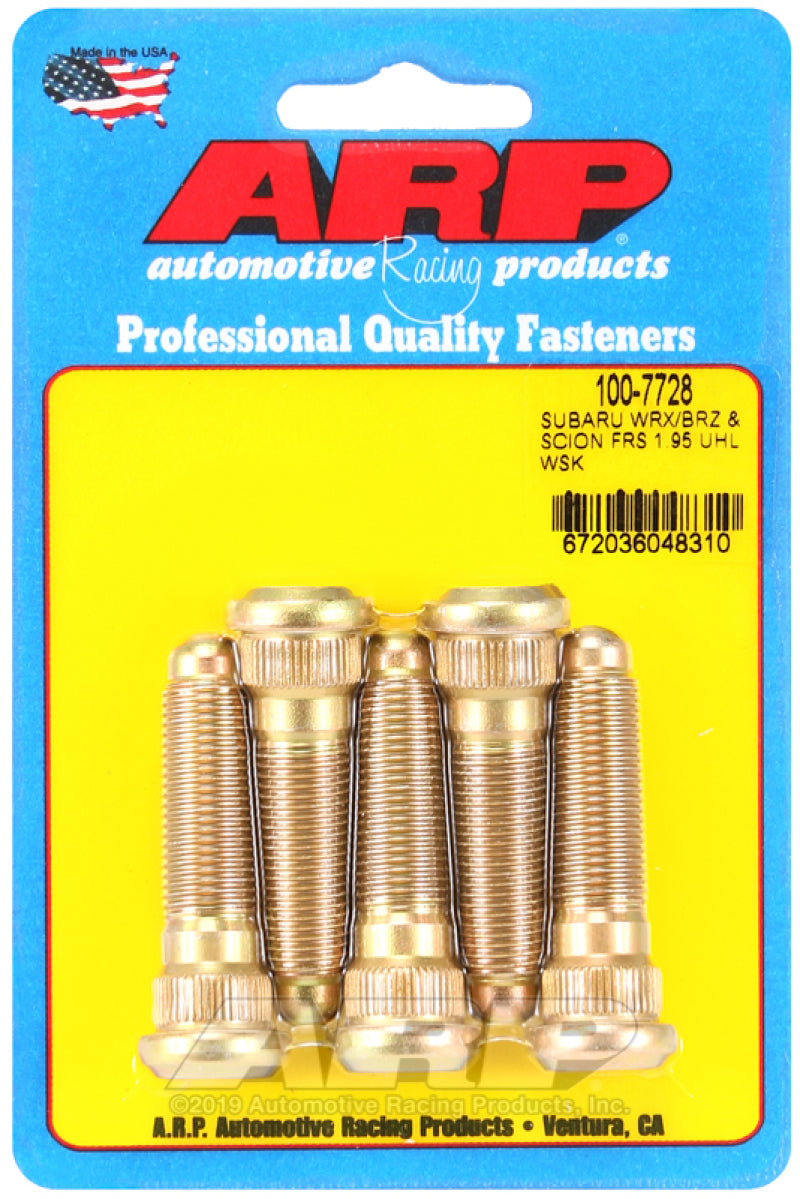 ARP BRZ Scion FRS 1.95 UHL 12mm x 1.25 Wheel Stud Kit for Subaru WRX - view 2