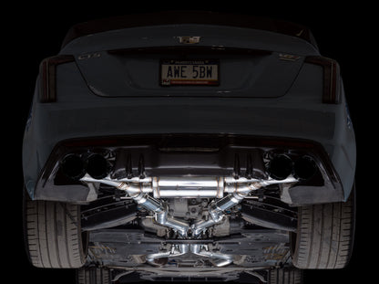 AWE 22-26 Cadillac CT5-V Blackwing SwitchPath Exhaust - Diamond Black Tips