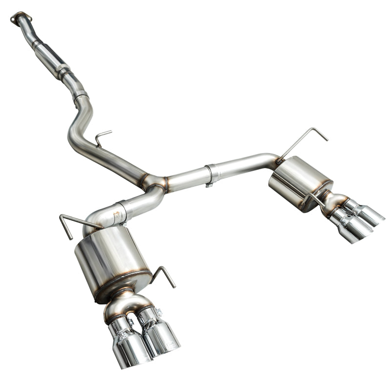 AWE Tuning + VA Sedan Touring Edition Exhaust - Chrome Silver Tips for 2015 Subaru WRX - view 5