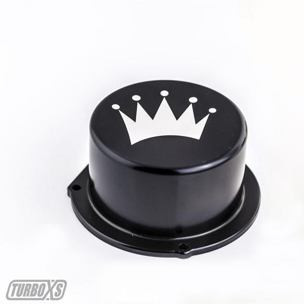 Turbo XS Billet Aluminum Vacuum Pump Cover - Black for 15-16 Subaru WRX - view 2
