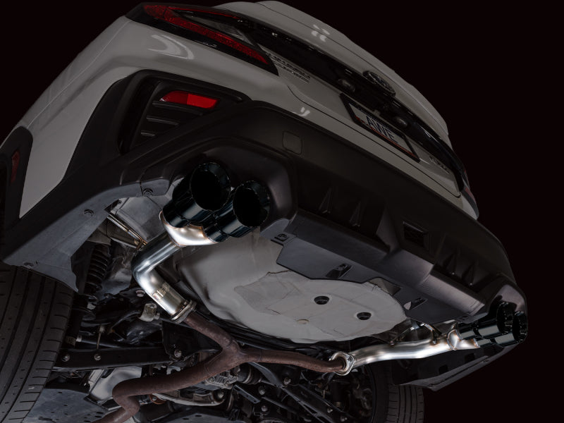 AWE Tuning VB Track Edition Axle-Back Exhaust - Diamond Black Tips for 22-25 Subaru WRX - view 9