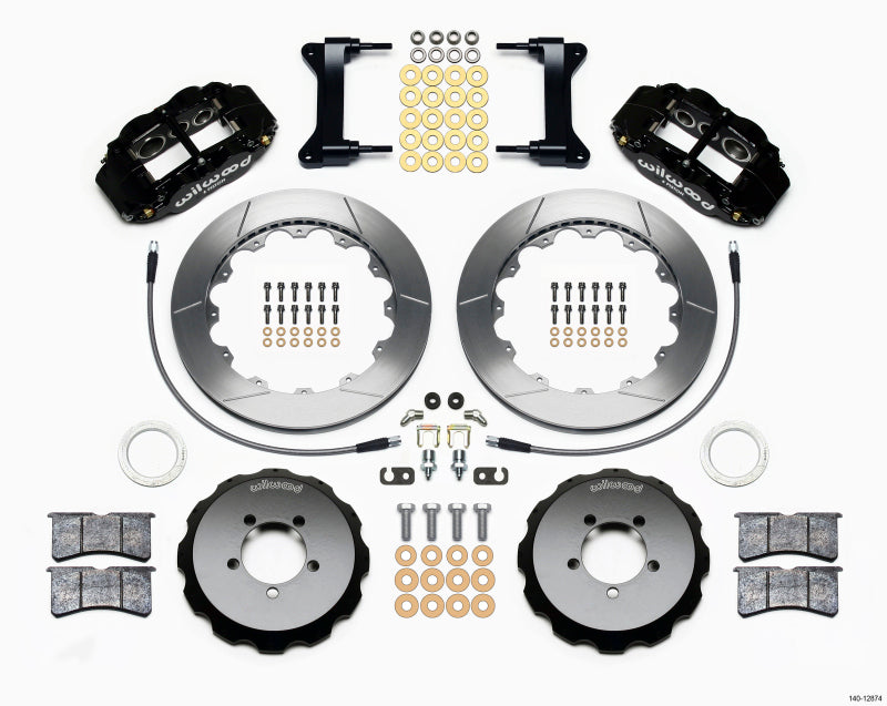 Wilwood Narrow Superlite 6R Front Hat Kit 13.06in with Lines for 1999-2012 Subaru WRX