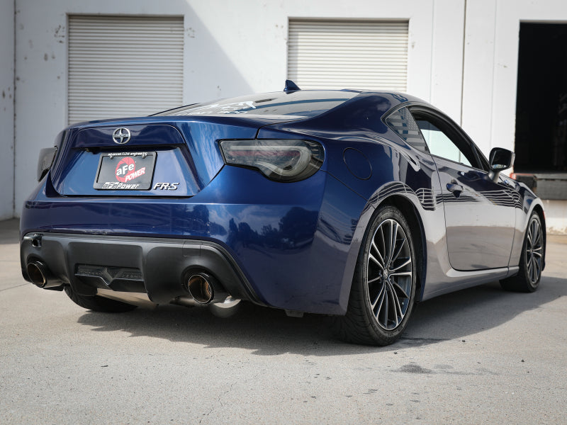 aFe Takeda Exhaust Axle-Back Scion FRS BRZ 304SS Carbon Fiber Dual Tips Exhaust - view 7