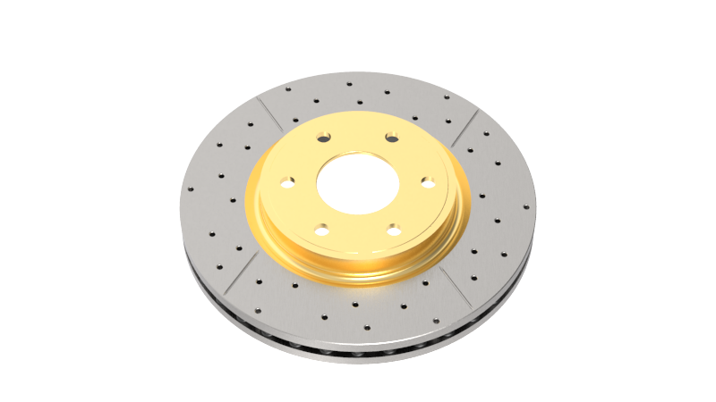 DBA 12+ Scion BRZ FR-S 10 Lug Slot Rear Drilled Slotted Street Series Rotors - view 4