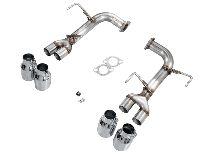AWE Tuning VB Track Edition Axle-Back Exhaust - Chrome Silver Tips for 22-25 Subaru WRX - view 6