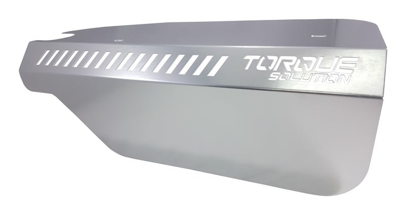 Torque Solution Engine Pulley Cover + + - Silver for 2015 Subaru WRX/Forester XT