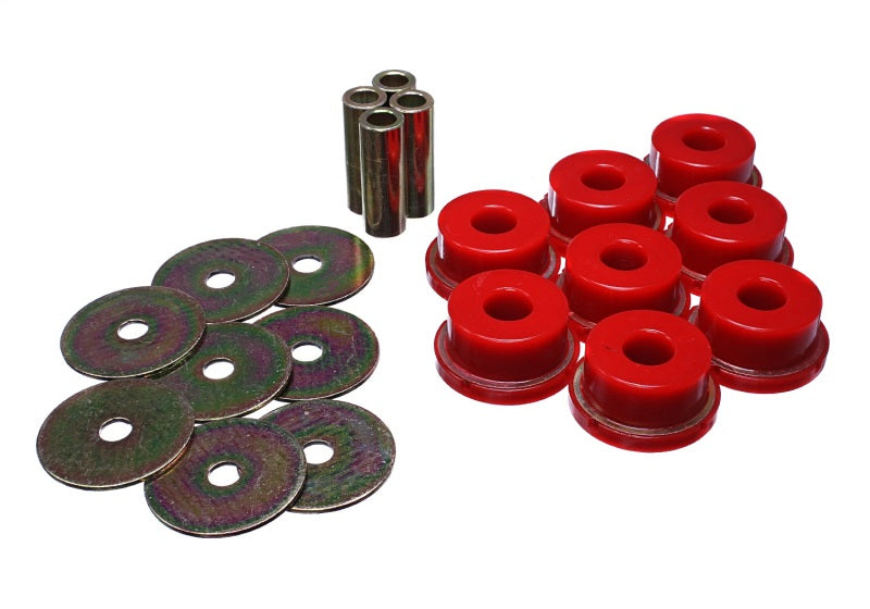 Energy Suspension Rear Subframe Bushing Set - Red