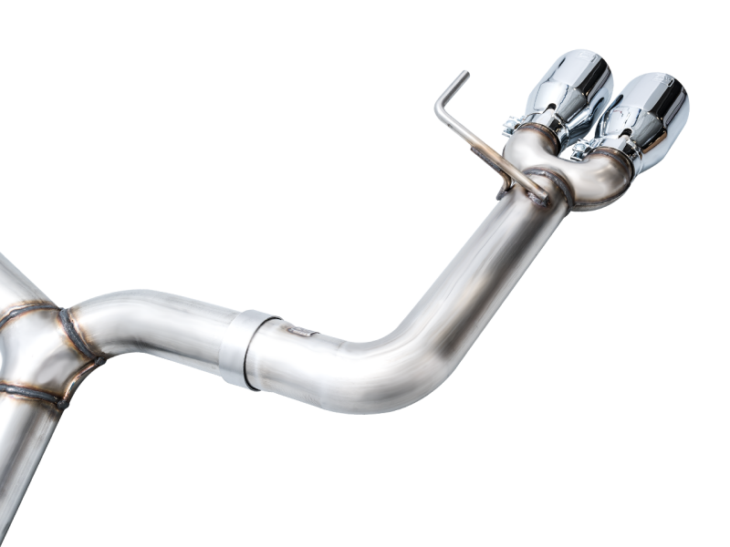 AWE Tuning + VB Track Edition Exhaust - Chrome Silver Tips for 2022 Subaru WRX - view 9