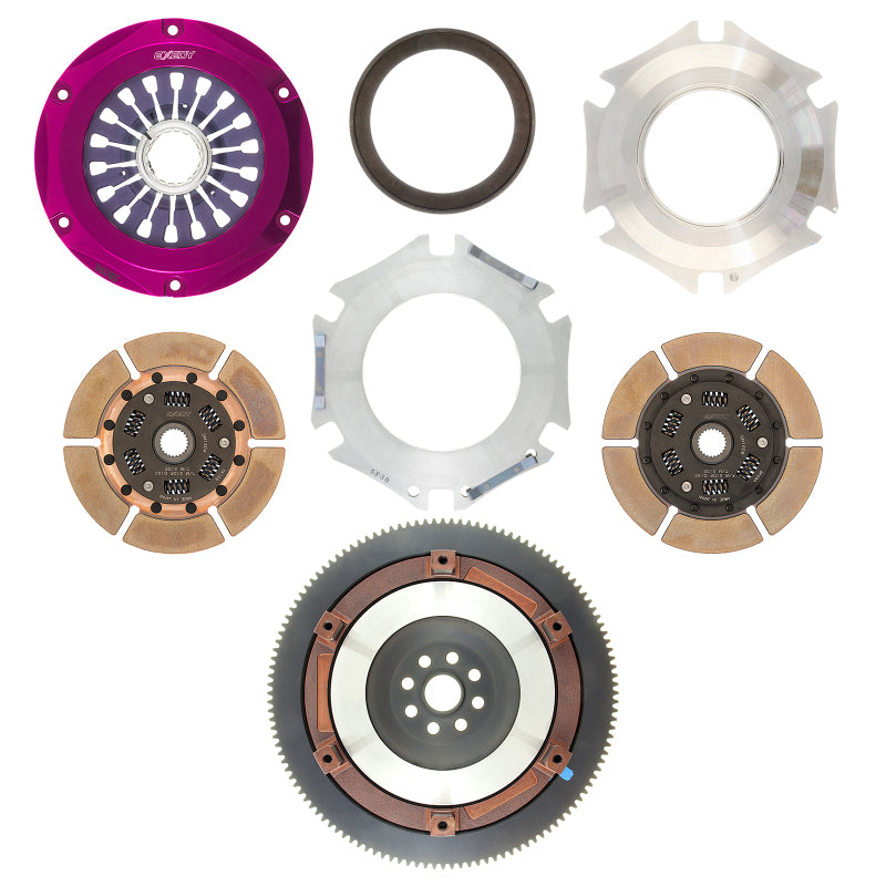Exedy Hyper Twin Cerametallic Clutch Sprung Disc Pull Type for 2004-2014 Subaru WRX/STI/Impreza - view 3