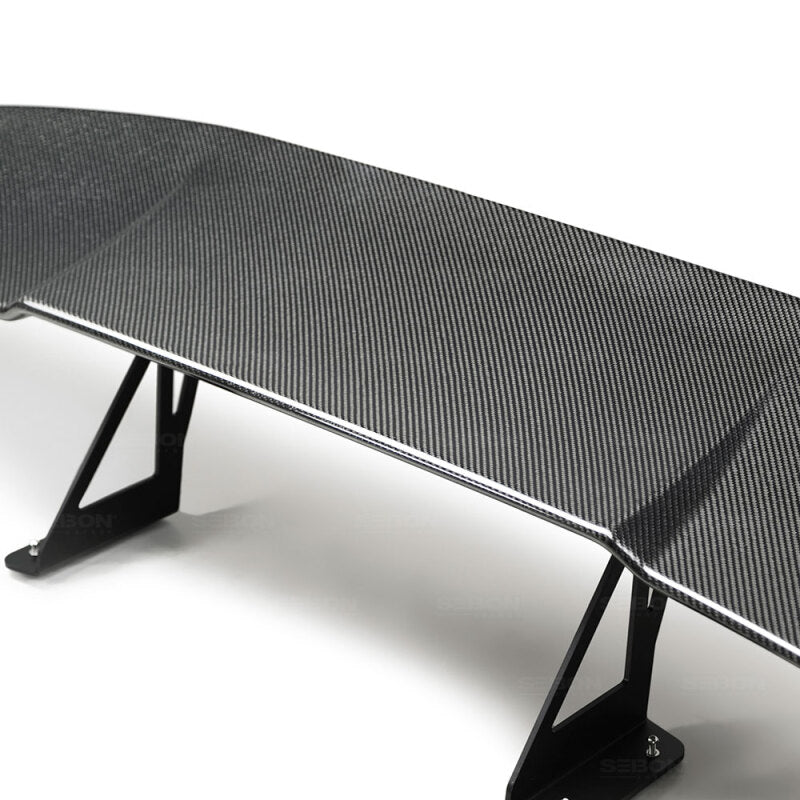 Seibon Carbon Fiber Rear Spoiler - GT Style for 15-18 Subaru WRX/STI - view 9