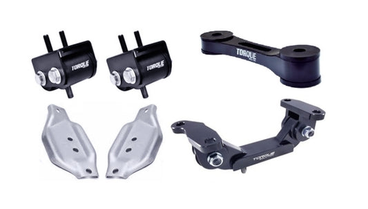 Torque Solution Engine Trans Pitch Mount Kit with Mount Plates: 04+ for 02-14 Subaru WRX/STI