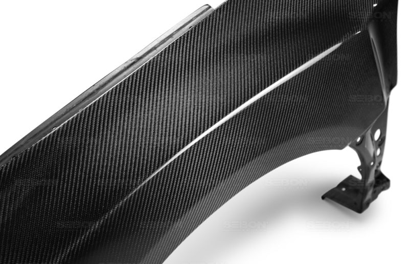 Seibon 10mm Wider Carbon Fiber Fenders for 08-10 Subaru STI/Impreza - view 5
