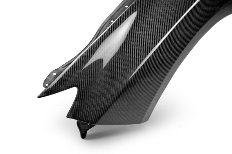 Seibon 10mm Wider Carbon Fiber Fenders for 08-10 Subaru STI/Impreza - view 4