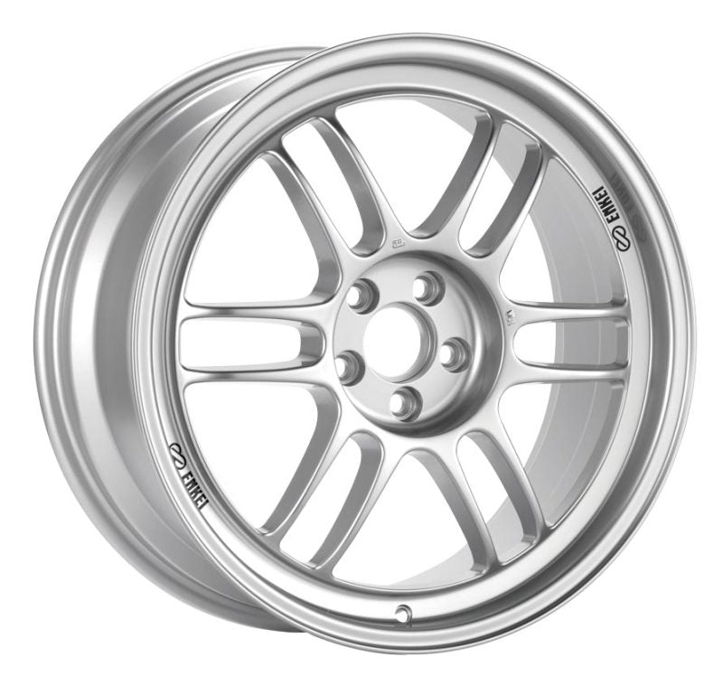 Enkei RPF1 17x8 5x100 45mm Offset 73mm Bore Silver Wheel 04 for 02-10 Subaru WRX/STI
