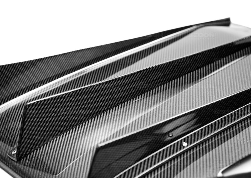 Seibon Carbon Fiber Rear Diffuser for 06-07 Subaru WRX - view 4