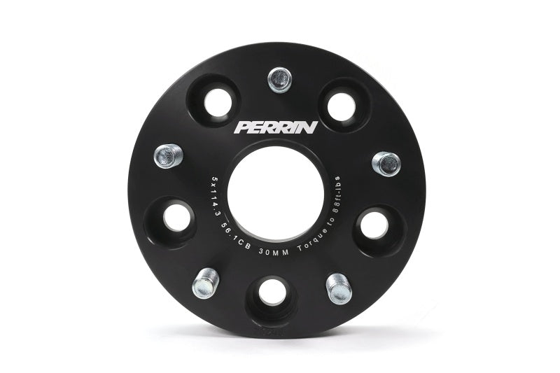 Perrin Performance PERRIN 30mm Wheel Spacers 5x114.3 BP with 56mm Hub - Black - view 3