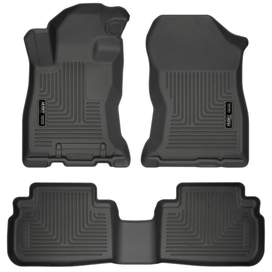 Husky Liners Weatherbeater Black Front 2nd Seat Floor Liners