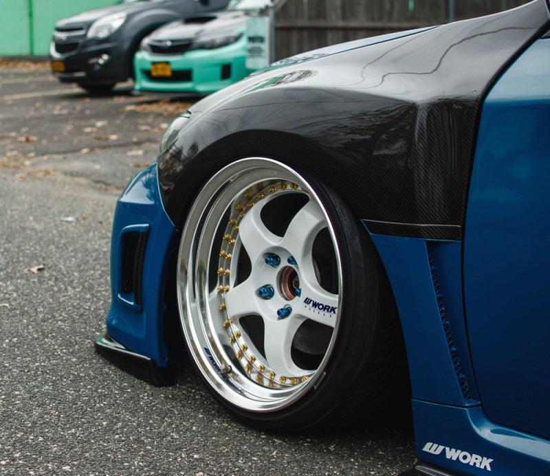 Seibon 10mm Wider Carbon Fiber Fenders for 08-10 Subaru STI/Impreza - view 8