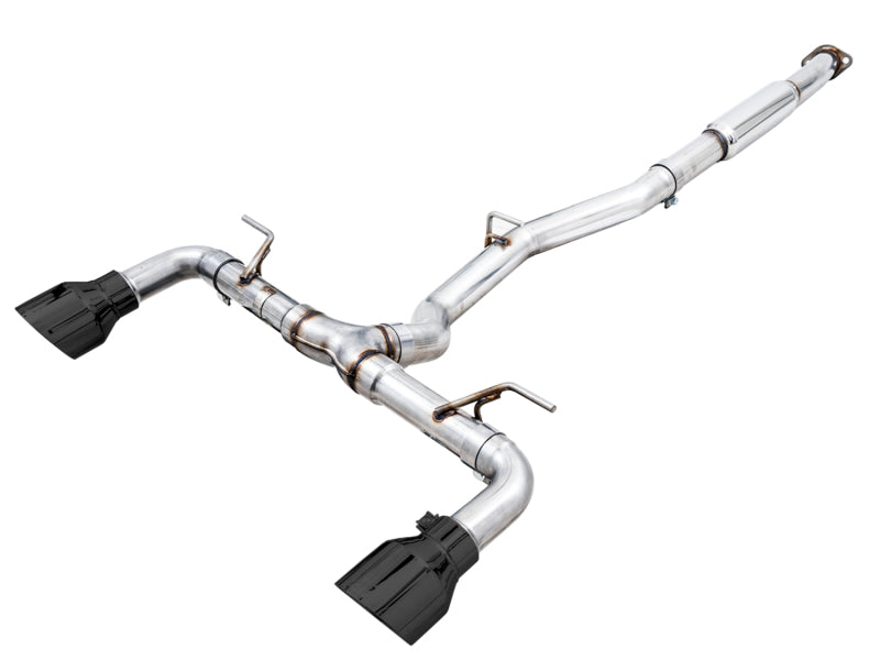 AWE Tuning BRZ Toyota GR86 Toyota 86 Track Edition Cat-Back Exhaust- Diamond Black Tips