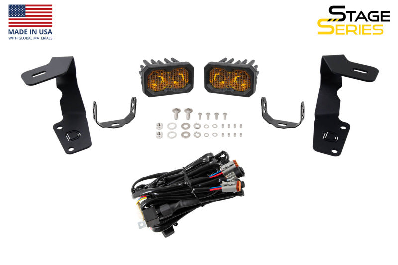 Diode Dynamics Pro Stage Series 2in LED Ditch Light Kit - White Combo for 15-21 Subaru WRX/STI - view 9