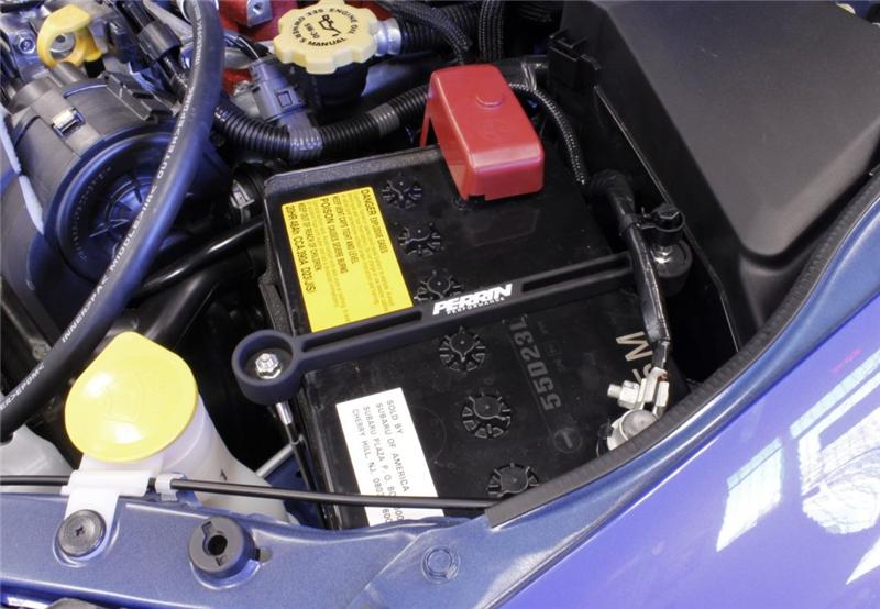 Perrin 93-22 Impreza / 02-22 WRX / 04-21 STI / 13-20 & 2022 BRZ / 2022 GR86 Battery Tie Down - Black