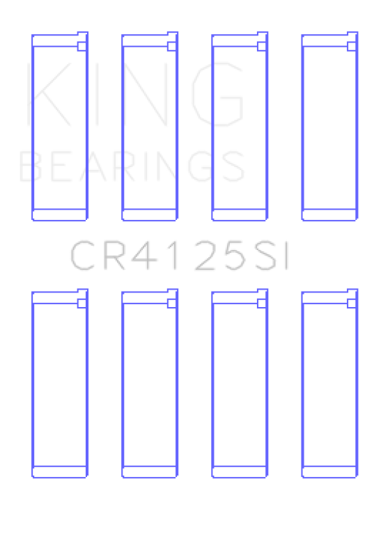 King Engine Bearings King EJ15 EJ16 EJ18 EJ20 EJ22 EJ25 Silicone Bi-Metal Alum Rod Bearing Set