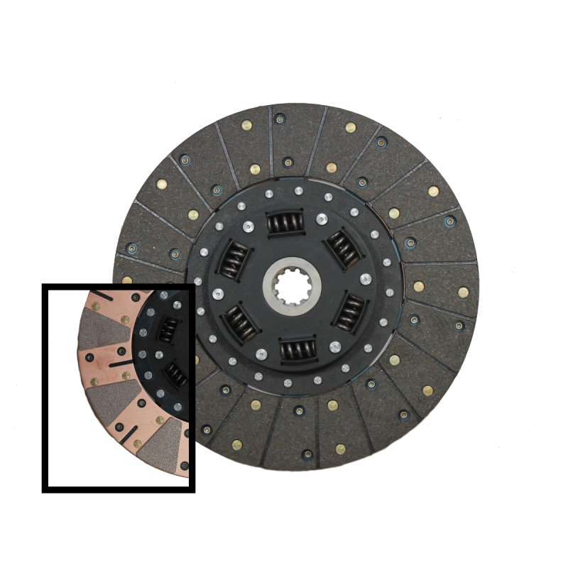 McLeod Racing McLeod 500 Series 11 x 1 X 23 Metric Spline Organic Ceramic Facing Dual Performance Clutch Disc