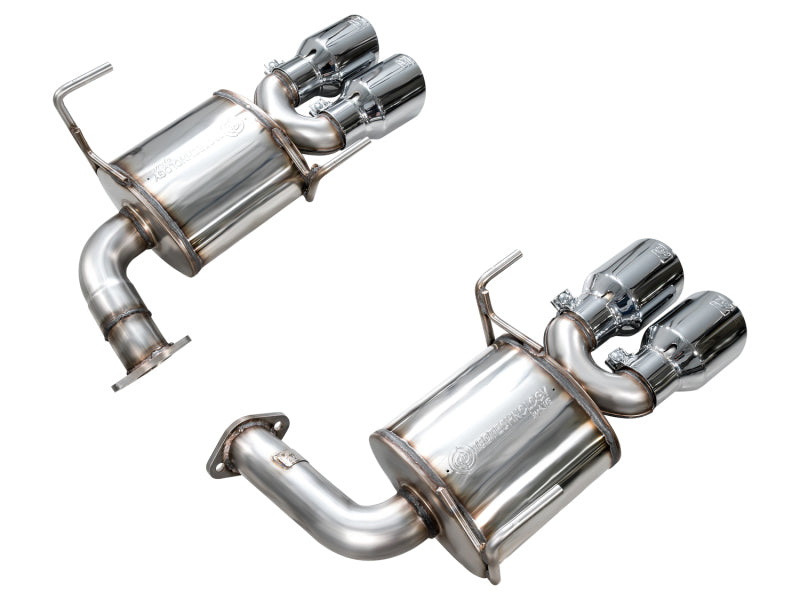 AWE Tuning VB Touring Edition Axle-Back Exhaust - Chrome Silver Tips for 22-25 Subaru WRX - view 5