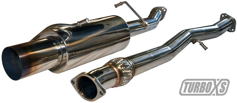 Turbo XS Catback Exhaust Blued Tips for 02-07 Subaru WRX/STI
