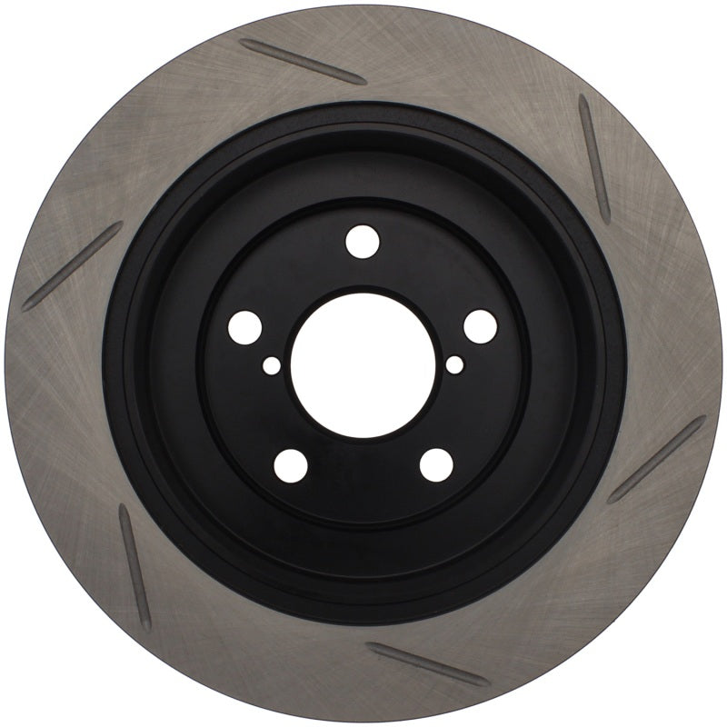 Stoptech Power Slot Rear Left SportStop Slotted Rotor for 02-05 Subaru WRX - view 2