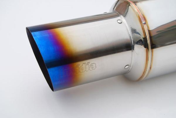 Invidia 08+ 08 76mm RACING Titanium Tip Cat-back Exhaust for Subaru WRX/STI - view 2