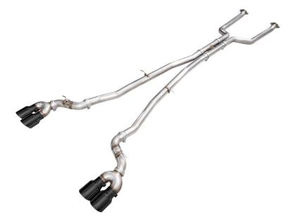 AWE BMW G90/G99 M5 Track Edition Catback Exhaust - Diamond Black Tips