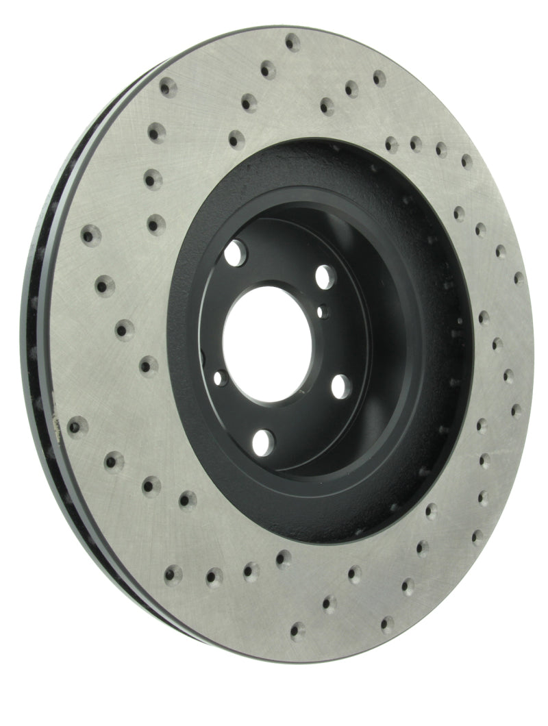 Stoptech Drilled Left Front Rotor for 02-10 Subaru WRX - view 6