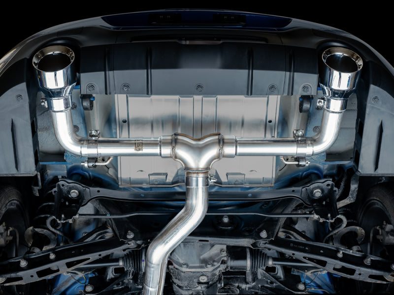 AWE Tuning BRZ Toyota GR86 Toyota 86 Track Edition Cat-Back Exhaust- Chrome Silver Tips - view 10