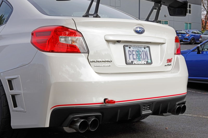 Perrin Performance PERRIN Crosstrek Tow Hook Kit - Red for 15-21 Subaru WRX/STI - view 2