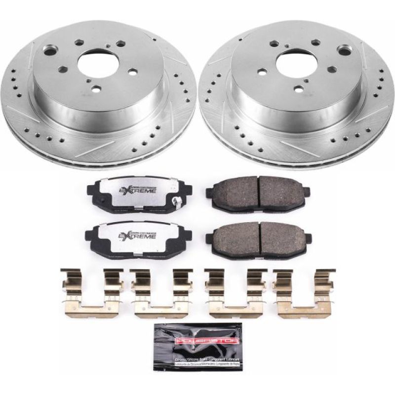 PowerStop Power Stop Rear Z26 Street Warrior Brake Kit