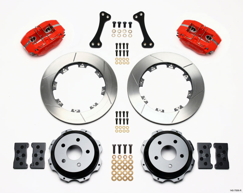 Wilwood Dynapro Rear Kit 12.19in Red for Subaru WRX/Impreza